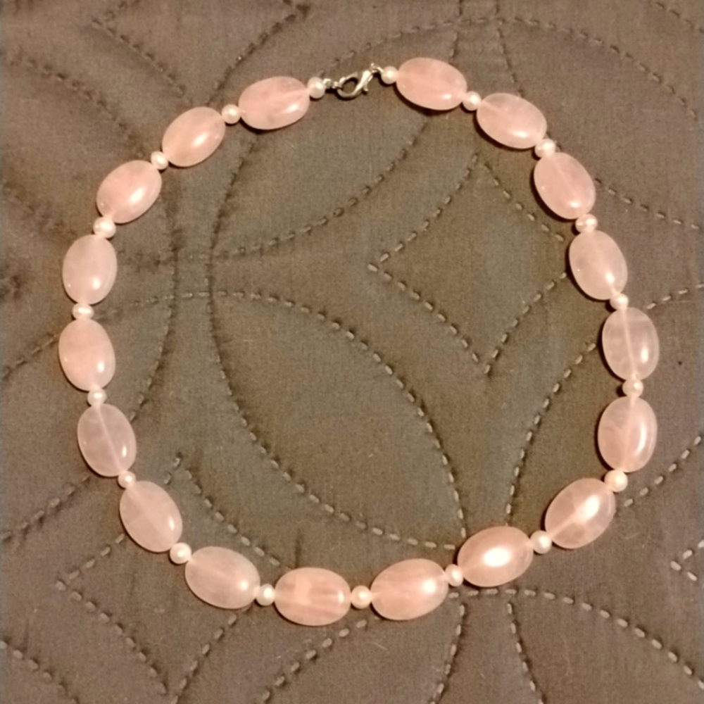 Rose Quartz Choker